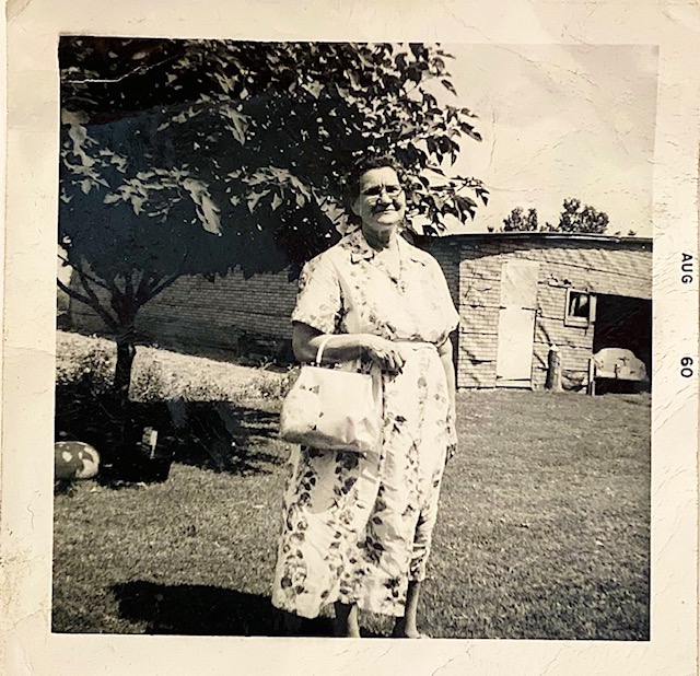 Tillie Caldwell, my Gram, in Oklahoma. Personal collection.