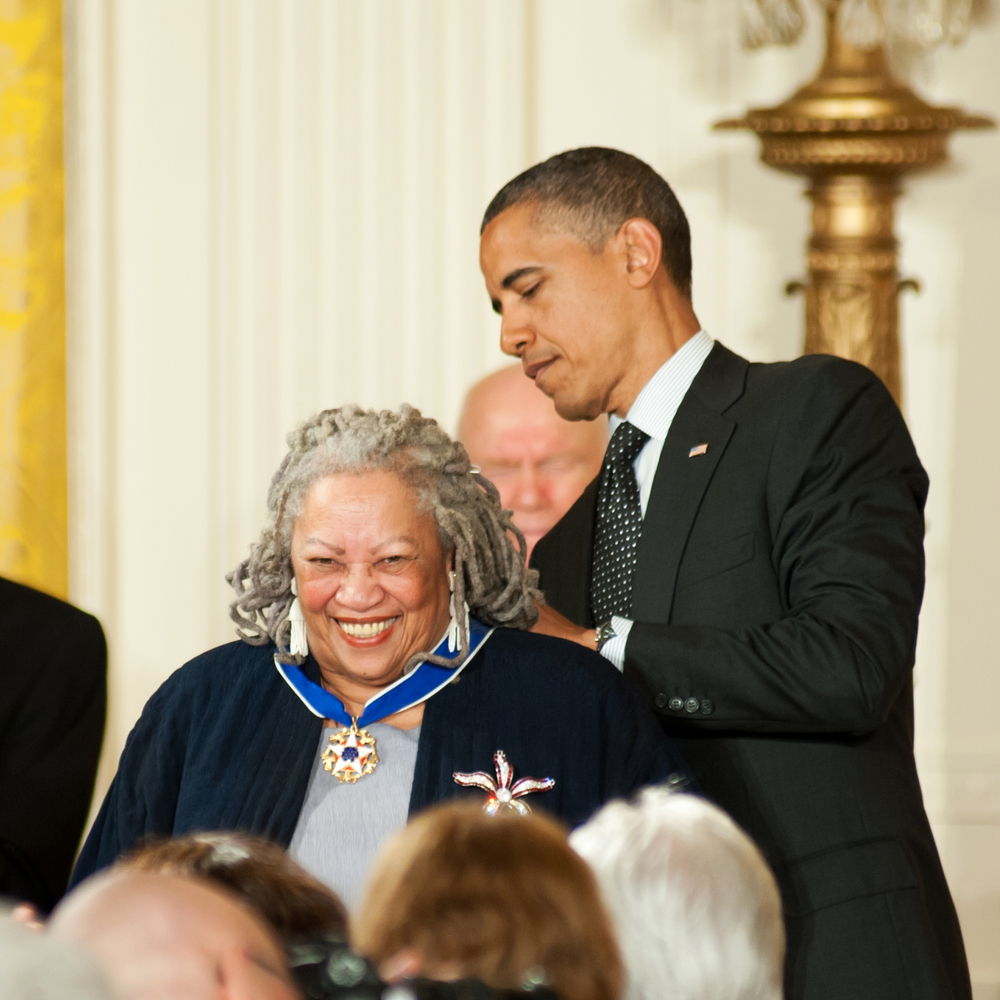 Morrison receiving Presidential Medal of Honor from President Obama, May 29-2012  by Rena Schild  /shutterstock