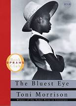 The Bluest Eye book jacket with the Oprah Book Club Badge